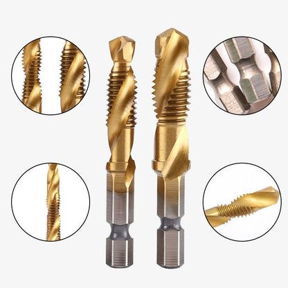 6PCS Mehrzweck-Compound-Spiralgewindebohrer-Set