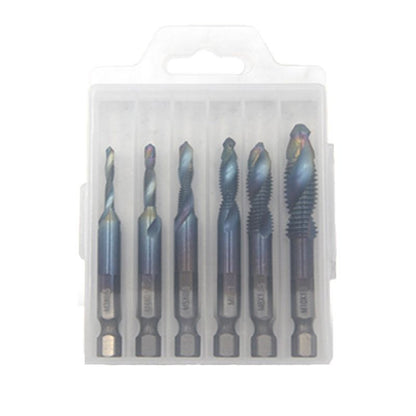 6PCS Mehrzweck-Compound-Spiralgewindebohrer-Set
