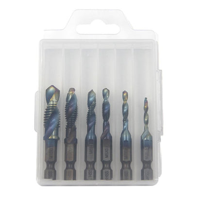 6PCS Mehrzweck-Compound-Spiralgewindebohrer-Set
