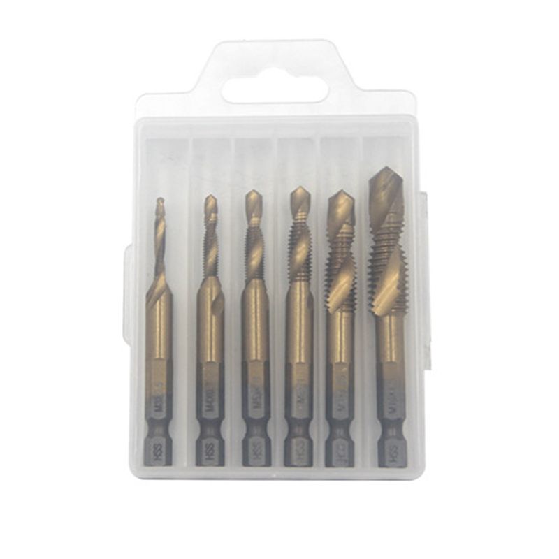 6PCS Mehrzweck-Compound-Spiralgewindebohrer-Set