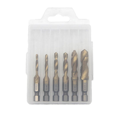 6PCS Mehrzweck-Compound-Spiralgewindebohrer-Set