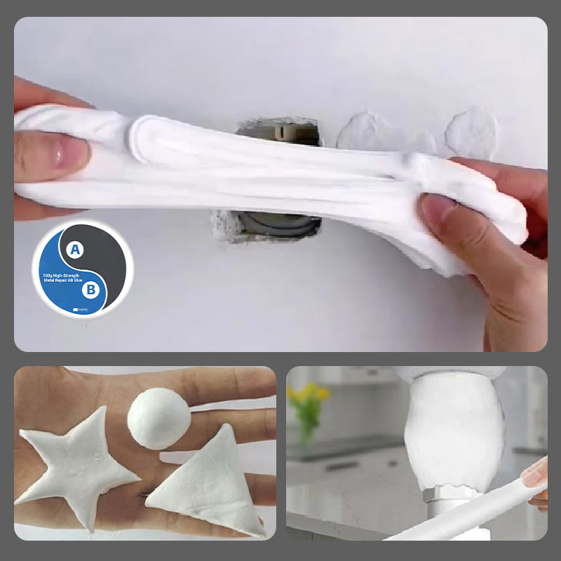 Schnell abbindender, starker Schlammeisenkleber - Reparatur von Gusseisenrohren, wasserdicht und schimmelresistent, Reparatur von Kraftstofftanks