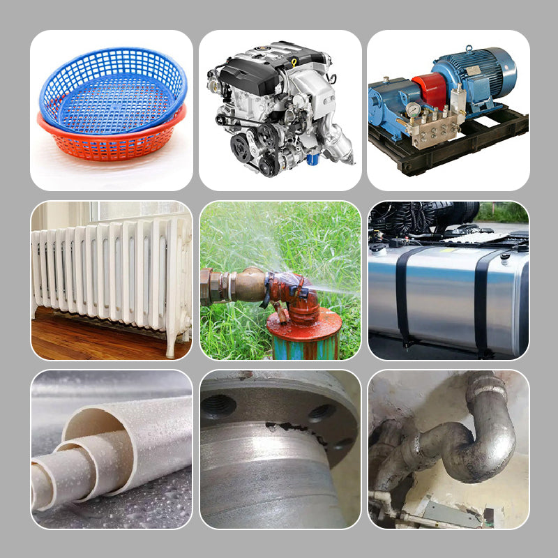 Schnell abbindender, starker Schlammeisenkleber - Reparatur von Gusseisenrohren, wasserdicht und schimmelresistent, Reparatur von Kraftstofftanks
