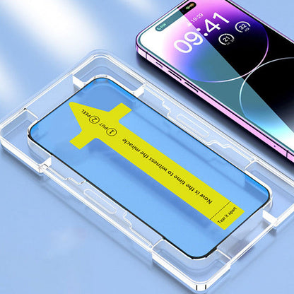 Premium-Displayschutz aus gehärtetem Glas und Installationsset für die iPhone16-11-Serie