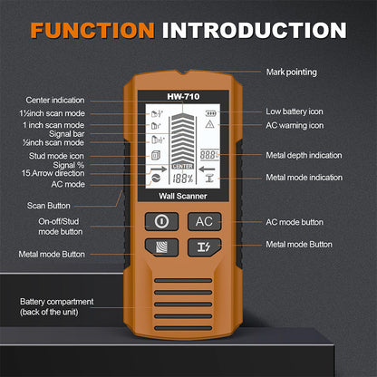 🔥Multifunktionaler Handheld Metall und Wand Detektor