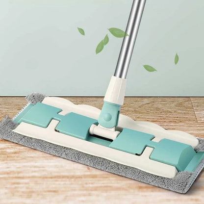 🔥 Sommer-Hit-Verkauf 🔥 Flachmopp mit Edelstahlgriff und wiederverwendbaren, waschbaren Mopp-Tüchern