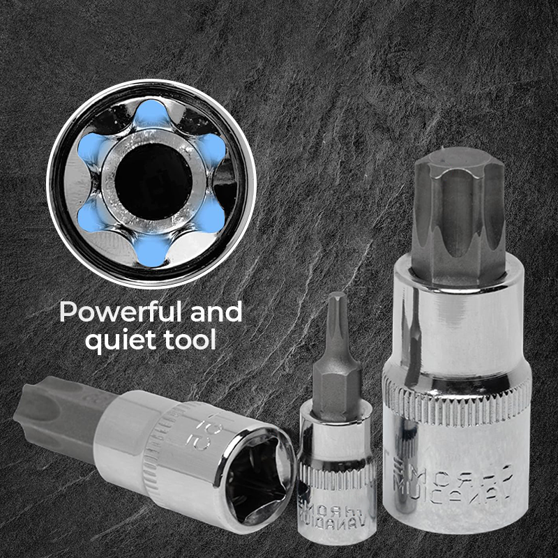 🔥CR-V Steckschlüssel-Set – 1/4" & 1/2", Vielseitiges Ratschen- und Nuss-Set für Heim & Werkstatt