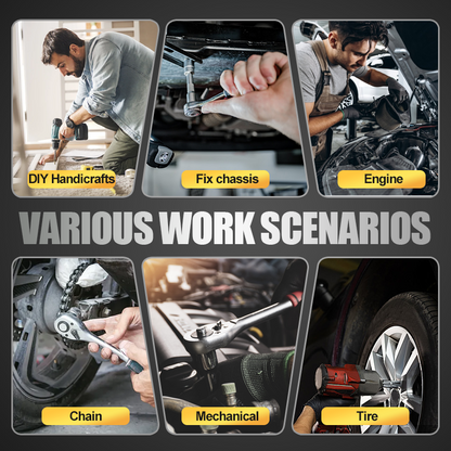 🔥CR-V Steckschlüssel-Set – 1/4" & 1/2", Vielseitiges Ratschen- und Nuss-Set für Heim & Werkstatt
