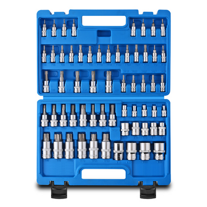 🔥CR-V Steckschlüssel-Set – 1/4" & 1/2", Vielseitiges Ratschen- und Nuss-Set für Heim & Werkstatt