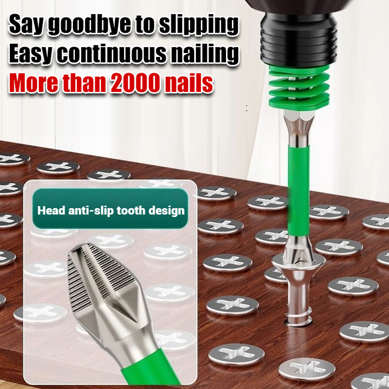Magnetischer Anti-Rutsch-Kreuzschlitz-Bit mit Feder