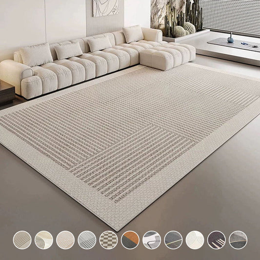 ✨Wasserfest, rutschfest, schmutzabweisend und leicht zu reinigen  ✨ Moderner Teppich im Cream-Style – Weicher Wohnzimmer- & Schlafzimmerteppich, stilvoll für Sofa, Couchtisch & Bettkante