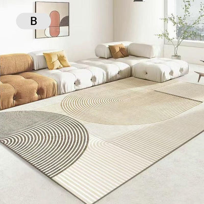 ✨Wasserfest, rutschfest, schmutzabweisend und leicht zu reinigen  ✨ Moderner Teppich im Cream-Style – Weicher Wohnzimmer- & Schlafzimmerteppich, stilvoll für Sofa, Couchtisch & Bettkante