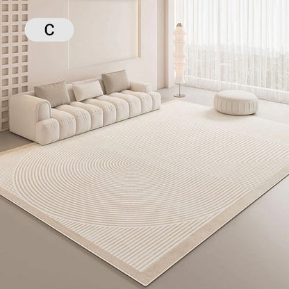 ✨Wasserfest, rutschfest, schmutzabweisend und leicht zu reinigen  ✨ Moderner Teppich im Cream-Style – Weicher Wohnzimmer- & Schlafzimmerteppich, stilvoll für Sofa, Couchtisch & Bettkante
