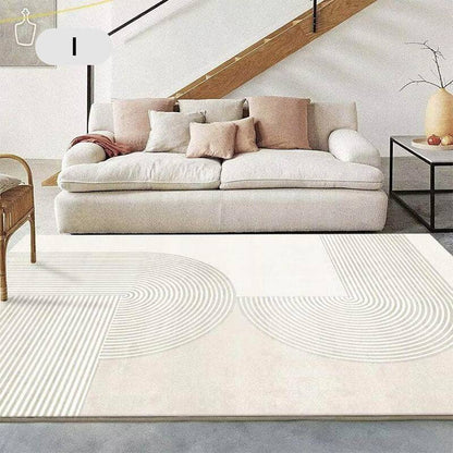 ✨Wasserfest, rutschfest, schmutzabweisend und leicht zu reinigen  ✨ Moderner Teppich im Cream-Style – Weicher Wohnzimmer- & Schlafzimmerteppich, stilvoll für Sofa, Couchtisch & Bettkante