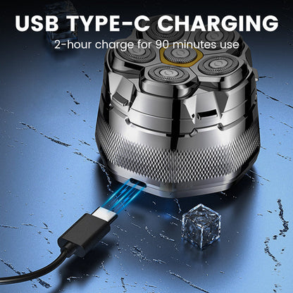 💧✂️💈Wasserdichter 6-fach Rasierer für den Kopf 💧✂️💈