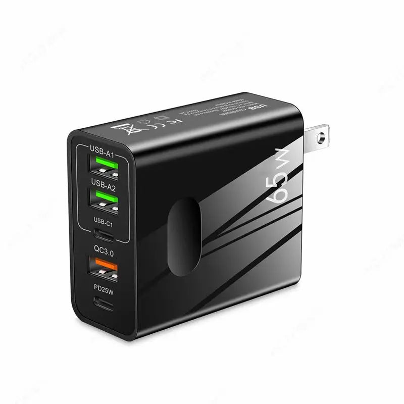 [Praktisches Geschenk] 65W Schnellladegerät mit mehreren Anschlüssen