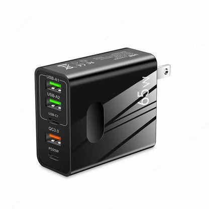 [Praktisches Geschenk] 65W Schnellladegerät mit mehreren Anschlüssen