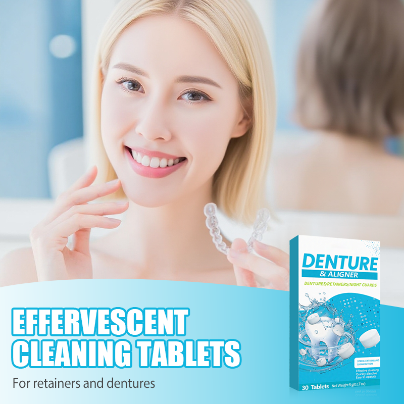 Brausetabletten zur Reinigung von Retainer und Zahnersatz