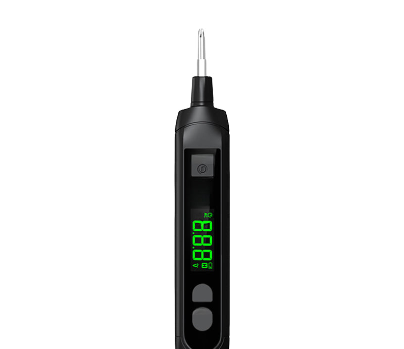 🔥Wiederaufladbarer Kontakt-Digitalanzeige-Teststift - Stromkreiserkennung, Haltepunkterkennung, Spannungsmessung