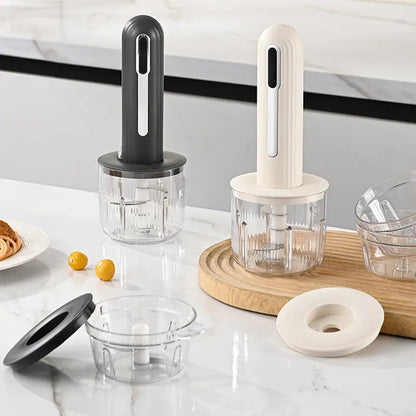 🔪USB-Kabelloser Küchenzerkleinerer für Fleisch, Saucen und mehr – Schnell, hygienisch und einfach! 🍖🥦