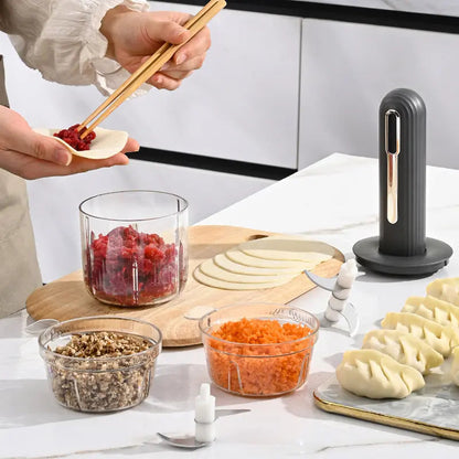 🔪USB-Kabelloser Küchenzerkleinerer für Fleisch, Saucen und mehr – Schnell, hygienisch und einfach! 🍖🥦