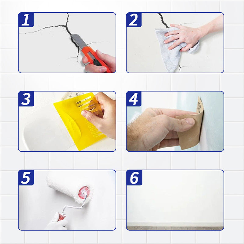 👍Elastischer rissüberbrückender Wandreparaturpaste