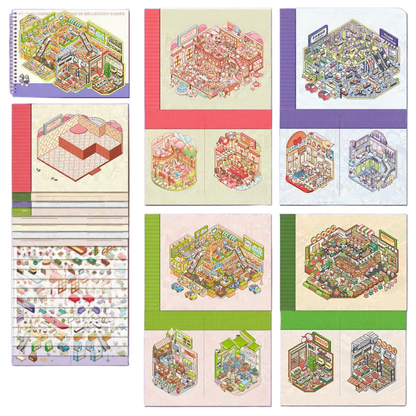 DIY 3D-Aufkleber-Sammelbuch, 12 Stück💕Erwachsene und Kinder können damit spielen