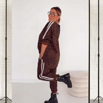 💜 LETZTER TAG DER AKTION – 50 % RABATT 💜 Elegantes Damen-Set mit Leopardenmuster