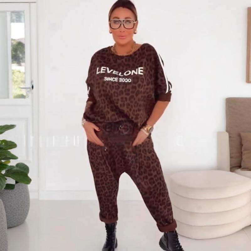 💜 LETZTER TAG DER AKTION – 50 % RABATT 💜 Elegantes Damen-Set mit Leopardenmuster