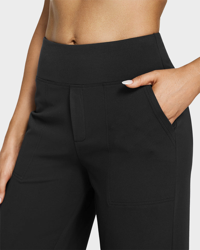💖LAST-DAY-AKTION – 50 % RABATT 💖 Lässige Yoga-Hose mit weitem Bein für Damen mit hoher Taille und Stretch