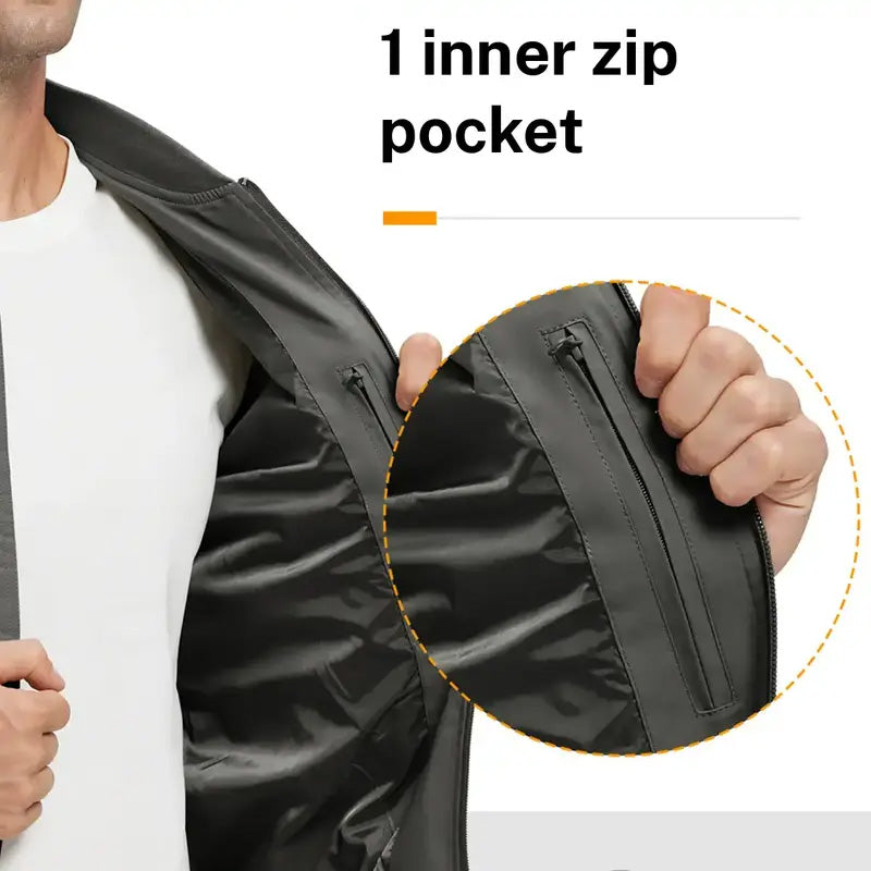 Leichte Bomberjacke für Herren – 💪 Wind- und spritzwassergeschützt