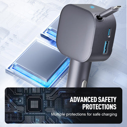 💡✨Kompakter ausziehbarer Auto-Ladegerät🔥