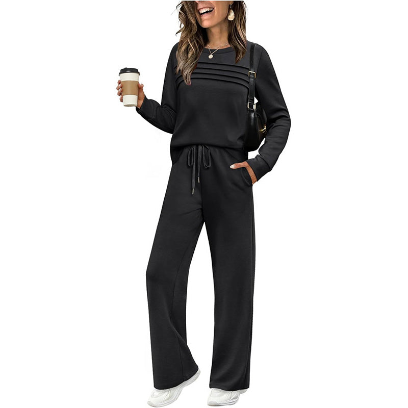 👚 50% RABATT! 🧘‍♀️ Loungeset für Damen (Top & Hose) – Superweicher Stoff, Bequemer Relax-Fit & Perfekt für Zuhause ✨