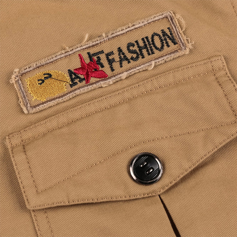🔥 LETZTER TAG AKTION - 50 % RABATT 🔥 Herren-Winterkapuzenjacke aus Baumwolle mit Militärstil und Kordelzug - Komfort und Stil vereint