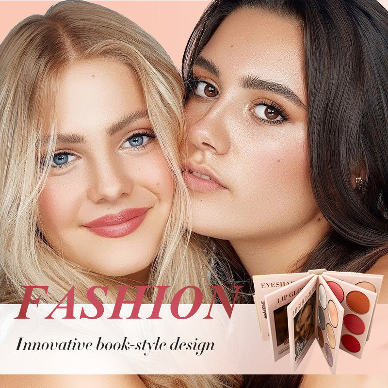 🥰🎨5-Schicht-Makeup-Palette im Buchstil mit 67 Profi-Farbtönen