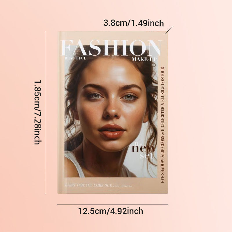 🥰🎨5-Schicht-Makeup-Palette im Buchstil mit 67 Profi-Farbtönen