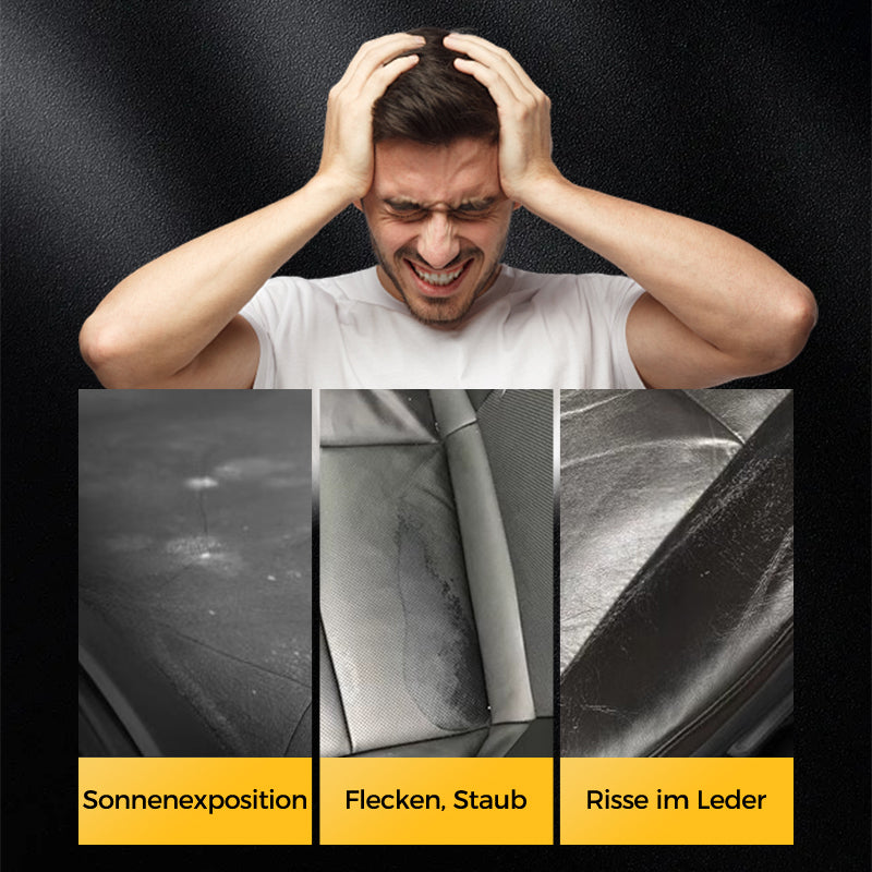 🧼 KAUFEN 2 ERHALTEN 1! ✨ Reinigungs- & Pflegecreme für Leder - Tiefenreinigung mit Natürlichen Ölen für Möbel, Autositze & Accessoires 🛋️🌟