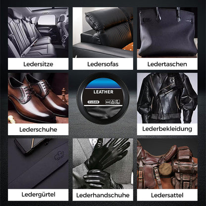 🧼 KAUFEN 2 ERHALTEN 1! ✨ Reinigungs- & Pflegecreme für Leder - Tiefenreinigung mit Natürlichen Ölen für Möbel, Autositze & Accessoires 🛋️🌟