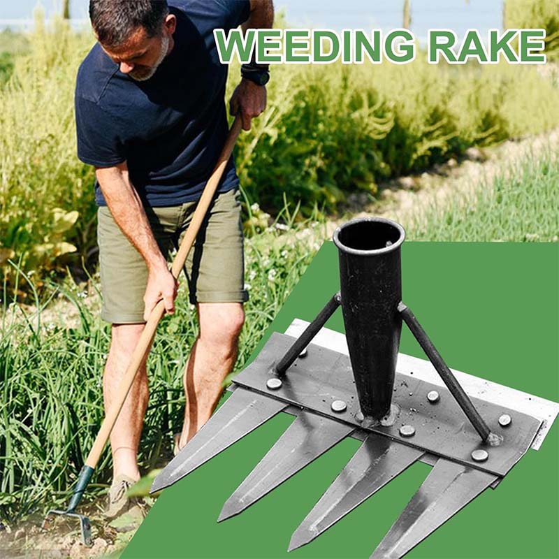 Heavy-Duty Stahl Garten Unkraut Harke