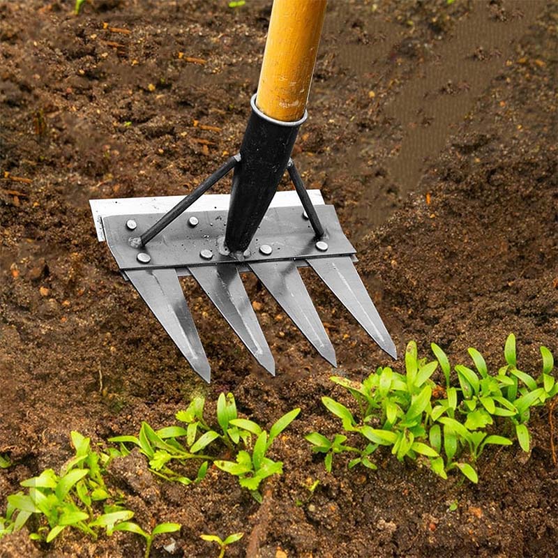 Heavy-Duty Stahl Garten Unkraut Harke