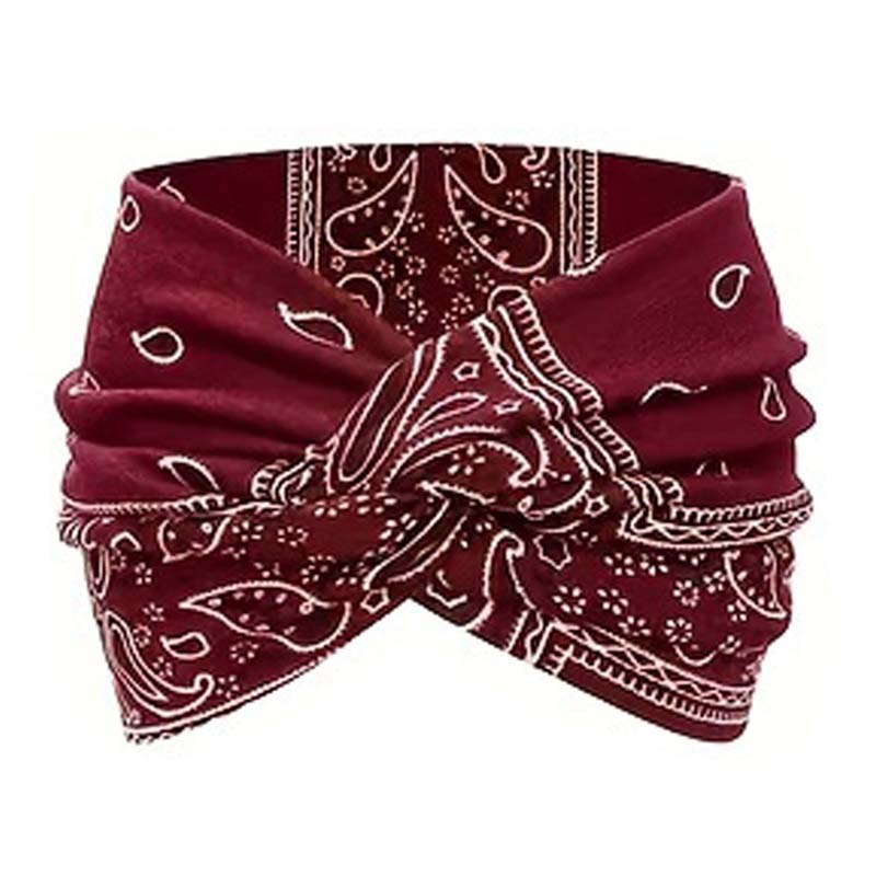 💥 Elastisches, breites Stirnband im Retro-Bohème-Stil für Damen, das gekreuzte Stirnband ist schön und praktisch