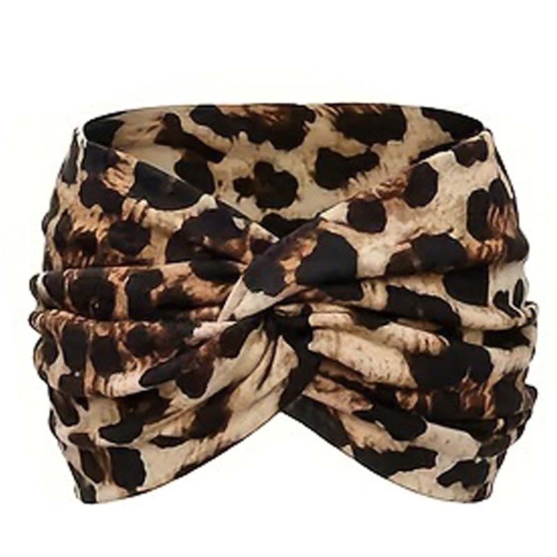 💥 Elastisches, breites Stirnband im Retro-Bohème-Stil für Damen, das gekreuzte Stirnband ist schön und praktisch