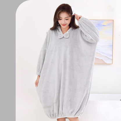 🔥Saugfähiger und schnell trocknender Bademantel mit Kapuze