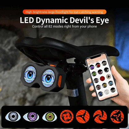 🔥Innerhalb von 3 Tagen profitieren Sie von 50 % Rabatt!🎉👁️ Dynamisches Devil's Eye Fahrradrücklicht – Sicherheit &amp; Einzigartigkeit! 🚲