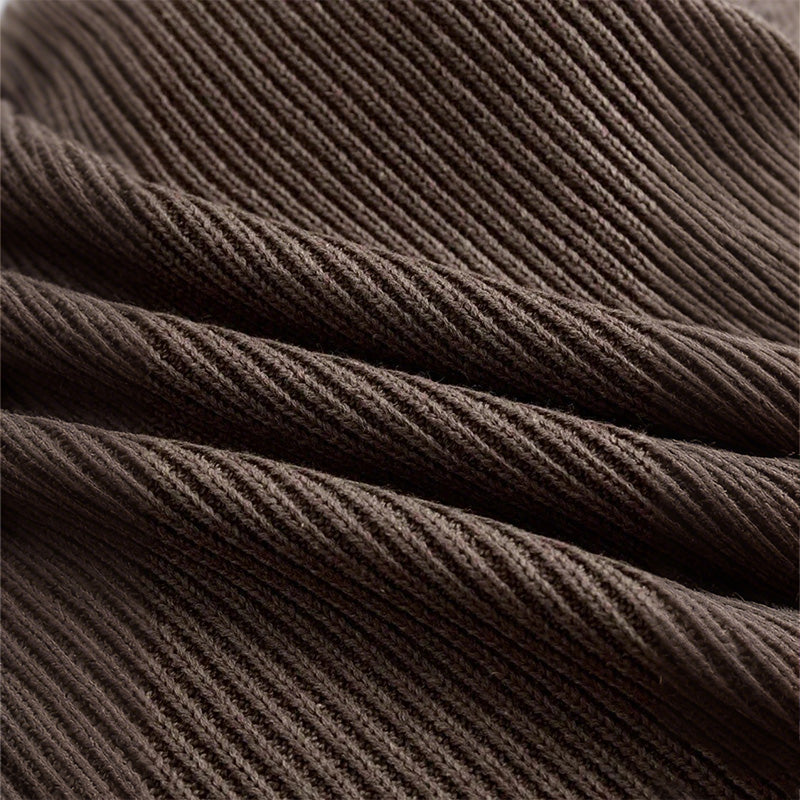 📢📢50%Rabatt!!!🎉✨Strickkleid mit Rollkragen und Volantsaum