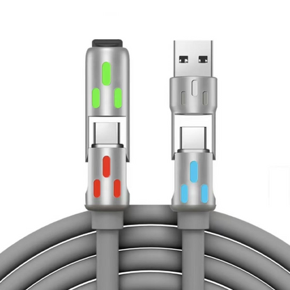 ✨Universelles 4-in-1-RGB-Schnellladekabel – Komplett verbessert