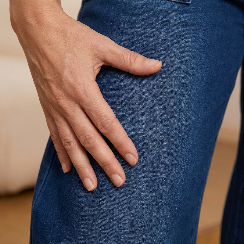 📢🎉50%Rabatt!!!🛍️🥰Damen-Jeans mit weitem Bein und Kordelzug in der Taille