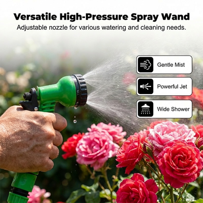 Retractable Garden Hose Reel with Spray Nozzle