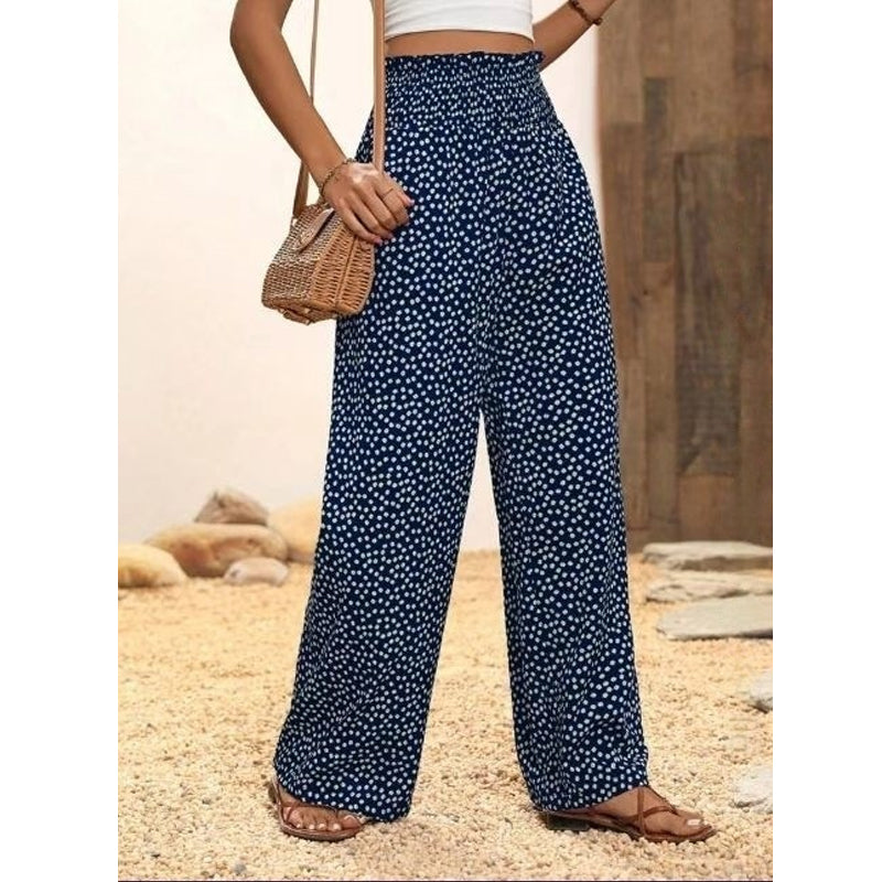 👗⏰ 50% RABATT – Damen-Hose mit gerafftem Hohem Bund & weitem Bein 🌿💨 luftig, elegant, Oversize-Style für Büro & Freizeit – schnell sichern!