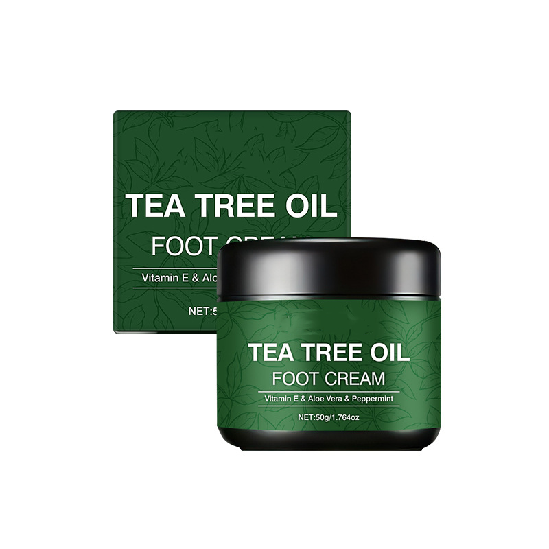 Fußmasken-Creme mit Teebaumöl 🦶 — Aloe für intensive Feuchtigkeit, Vitamin E zur Reparatur rissiger Haut: Genießen Sie eine Fußpflege in Spa-Qualität für zu Hause 🧴